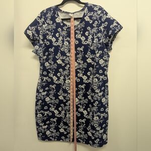 Old Navy Navy Blue Floral Mini Dress